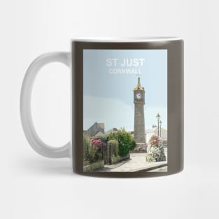 St Just Cornwall. Cornish gift. Travel poster Mug